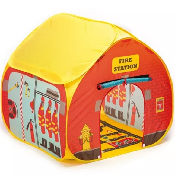 Other - Fun2Give Pop-It-Up Firestation Tent with Streer Map, Like New